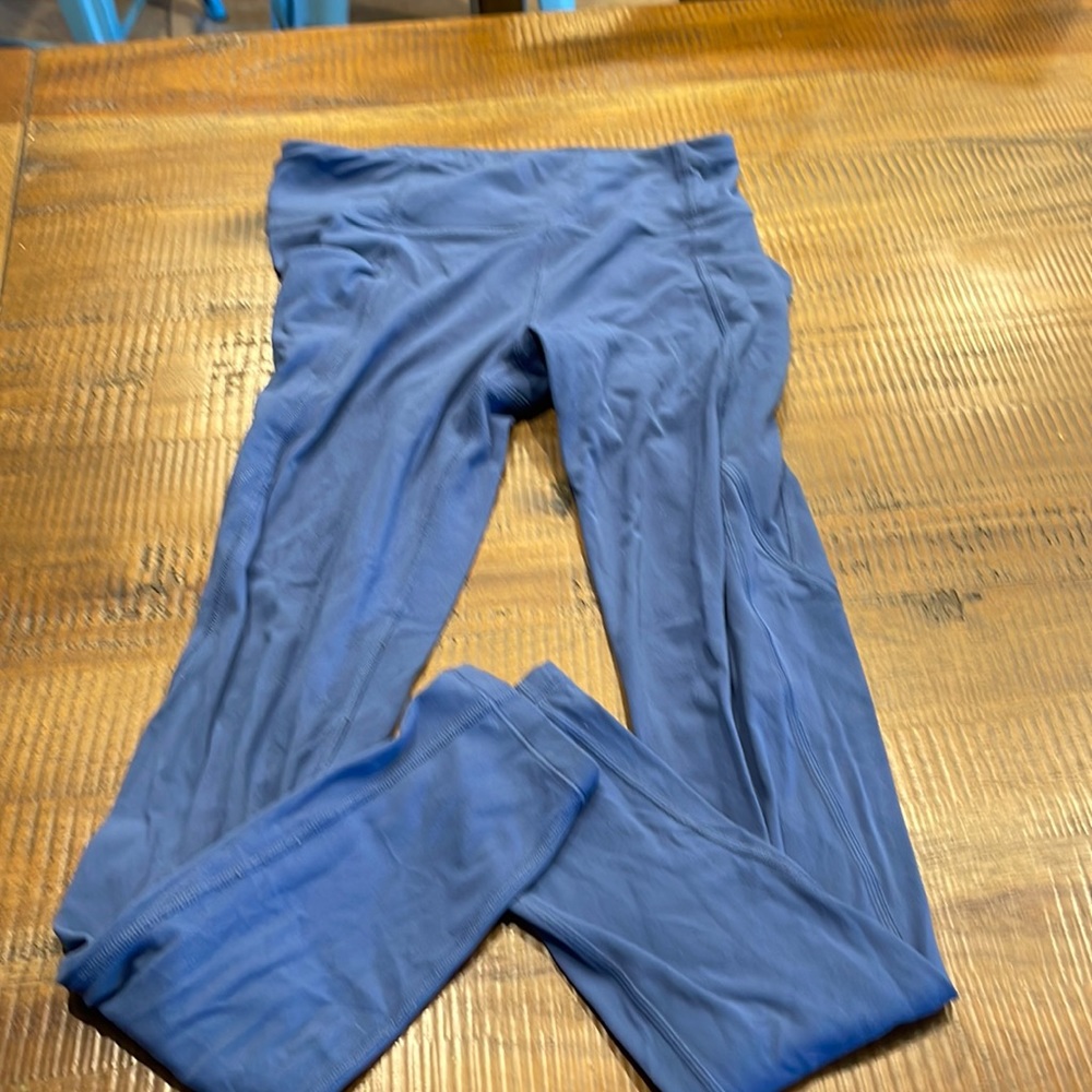 Girls Athleta blue leggings